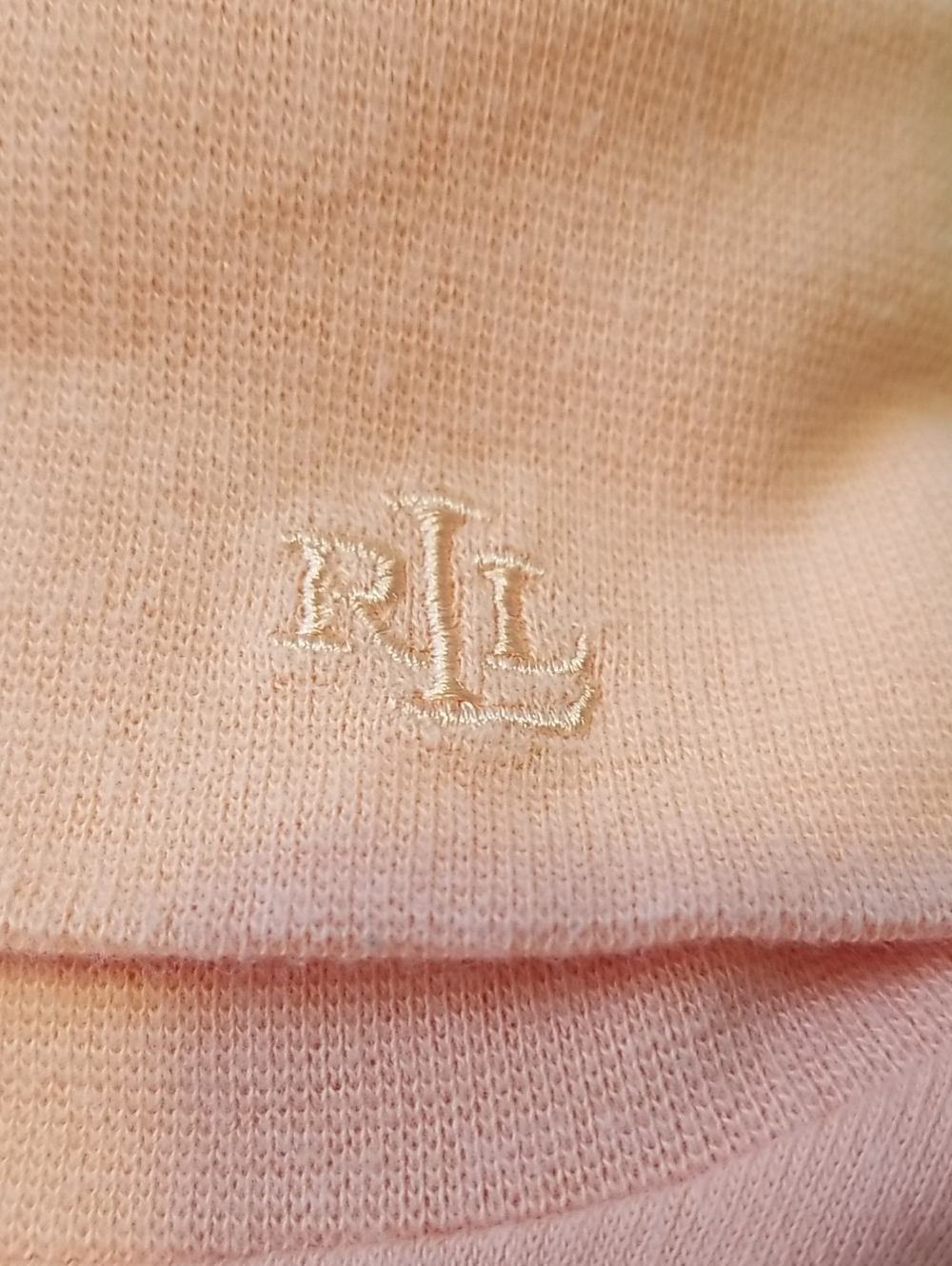 LAUREN Ralph Lauren womens turtleneck size Medium soft peach EUC - Picture 3 of 4
